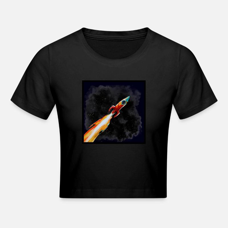 Fusée - Crop top - noir