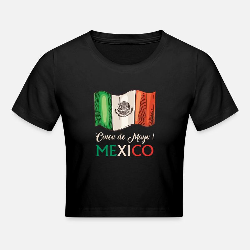 Cinco de Mayo Mexique - Crop top - noir
