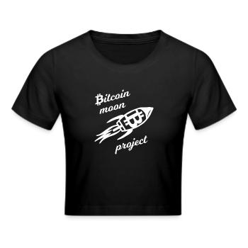The Moon Project - Cropped T-Shirt - black - Front - Marisol (170cm)