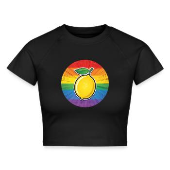 LGBTQ Citron Lime - Crop top - noir - Devant - Marisol (170cm)