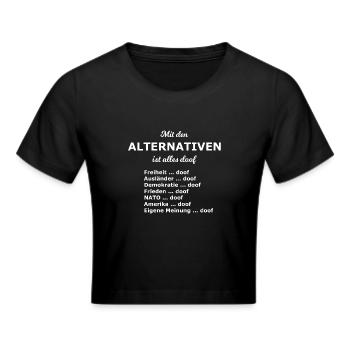 L’alternative politique - Crop top - noir - Devant - Marisol (170cm)