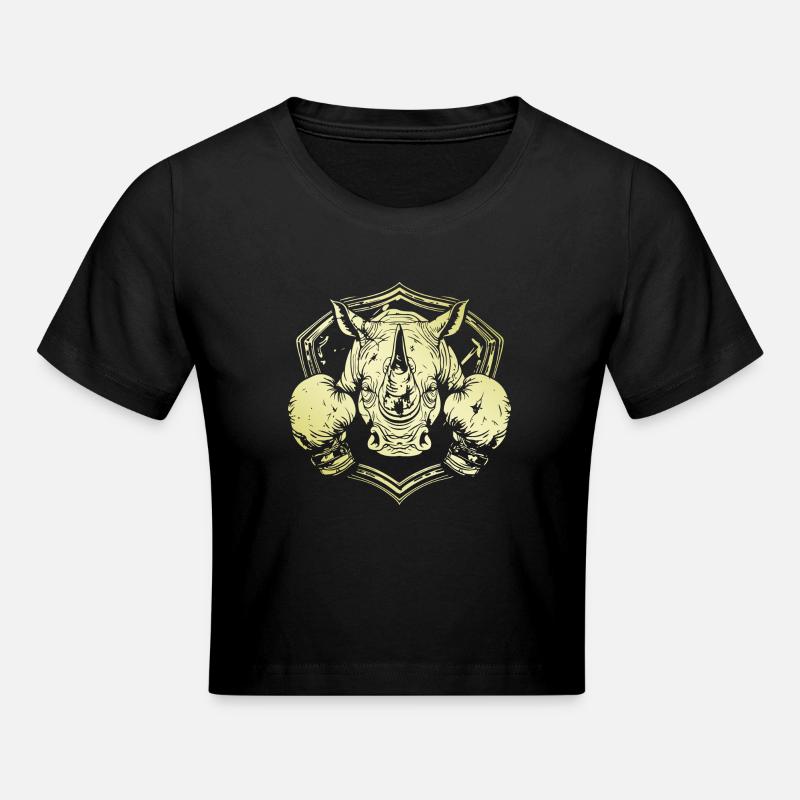 Boxer rhinocéros - Crop top - noir