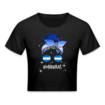 Honduras - Frauen Cropped T-Shirt - Schwarz - Vorne - Marisol (170cm)