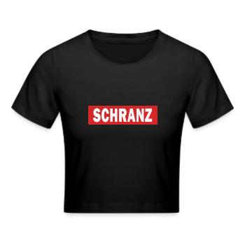 Schranz - Electro Dance Music Techno - Cropped T-Shirt - black - Front - Marisol (170cm)