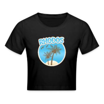 Vacances à Rhodes - Crop top - noir - Devant - Marisol (170cm)