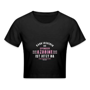 Spengler Azubine Ausbildung Lehre Spenglerin - Frauen Cropped T-Shirt - Schwarz - Vorne - Marisol (170cm)