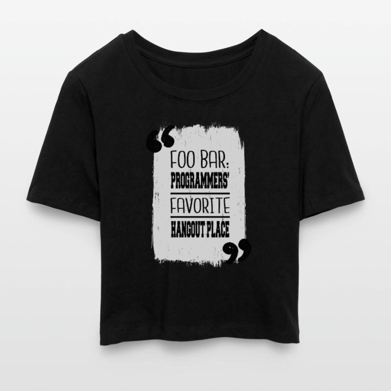 backend developer computer programming Frauen Cropped T-Shirt