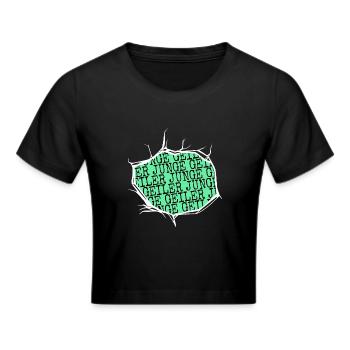 Déclaration d’idée cadeau d’anniversaire Geek Guys - Crop top - noir - Devant - Marisol (170cm)