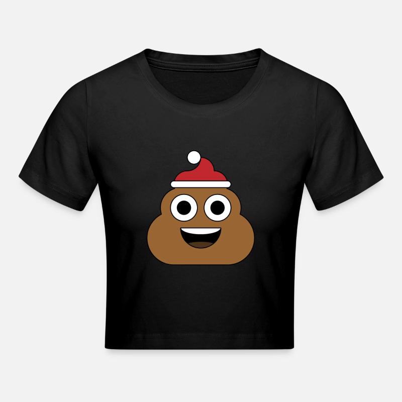 Caca Noël - Crop top - noir