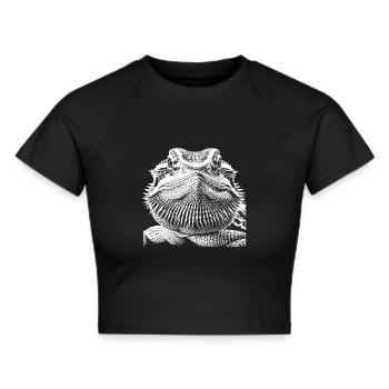 Skægagame - Cropped T-Shirt - sort - Foran - Marisol (170cm)