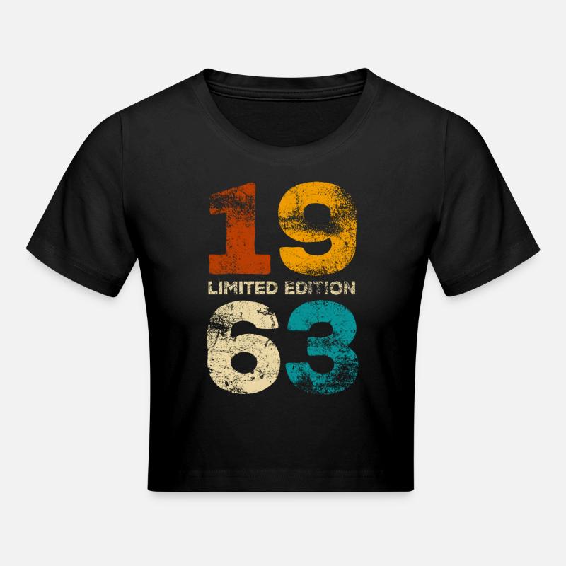 Edition Limitée 1963 - Anniversaire - Vintage - Crop top - noir