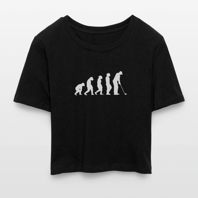Golfer Evolution Golf Cropped T-Shirt
