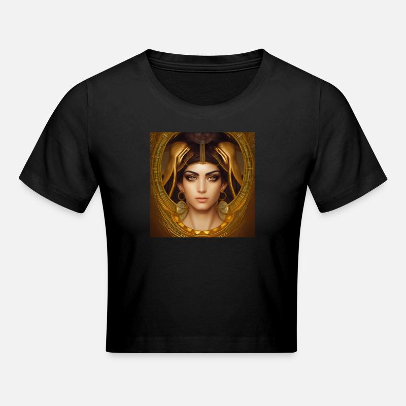 Déesse Sothis, messagère d'abondance - Crop top - noir