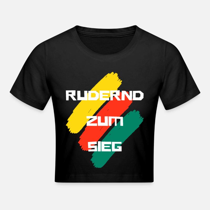 Ramer vers la victoire - Crop top - noir