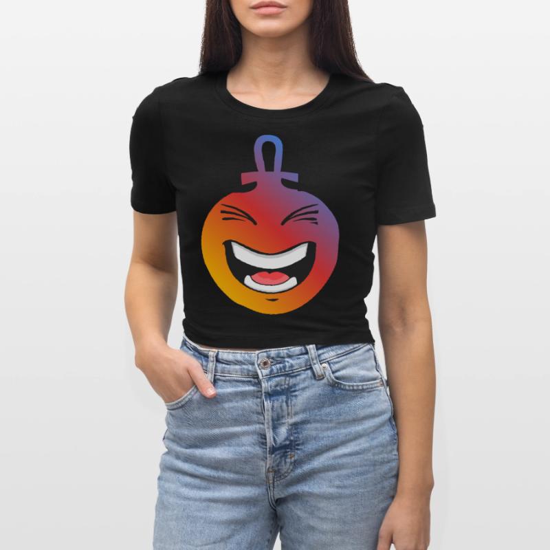 Weihnachtskugel Frauen Cropped T-Shirt