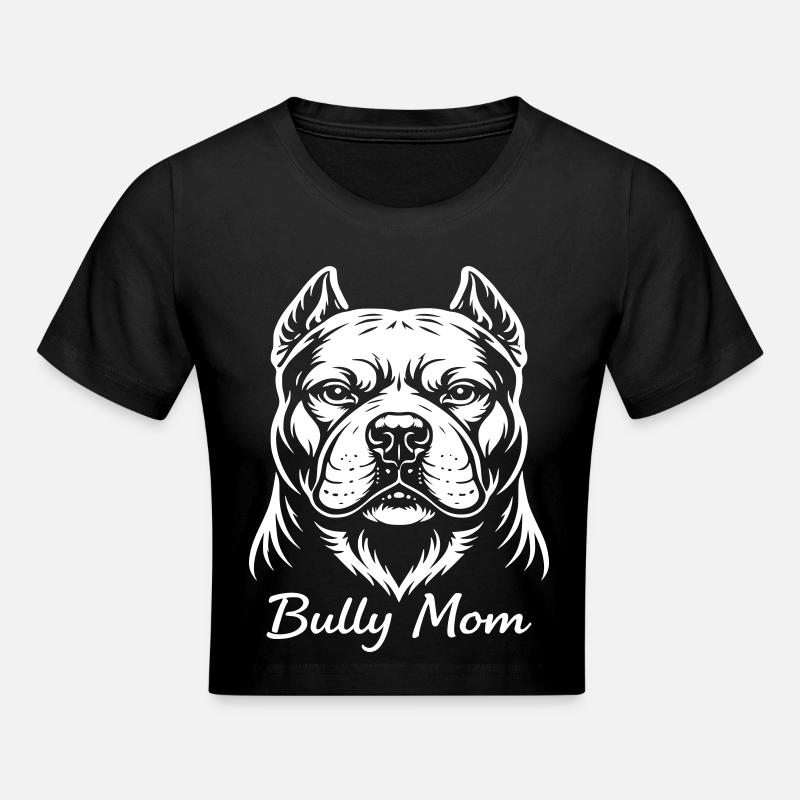 Bully Mom - Cropped T-Shirt - black