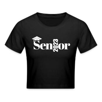 Senior 2023 - Fier cadeau de fin d’études supérieures cool - Crop top - noir - Devant - Marisol (170cm)