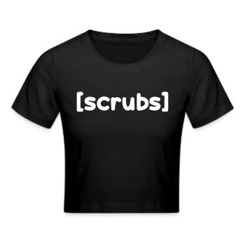 Scrubs Graphic - Cropped T-Shirt - black - Front - Marisol (170cm)