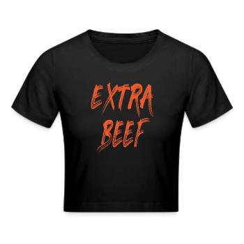 Het extra rundvlees - Cropped T-Shirt - zwart - Voor - Marisol (170cm)