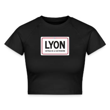 Panneau de la ville de Lyon - Crop top - noir - Devant - Marisol (170cm)