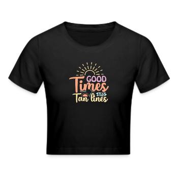 Bons moments et lignes de bronzage - Crop top - noir - Devant - Marisol (170cm)
