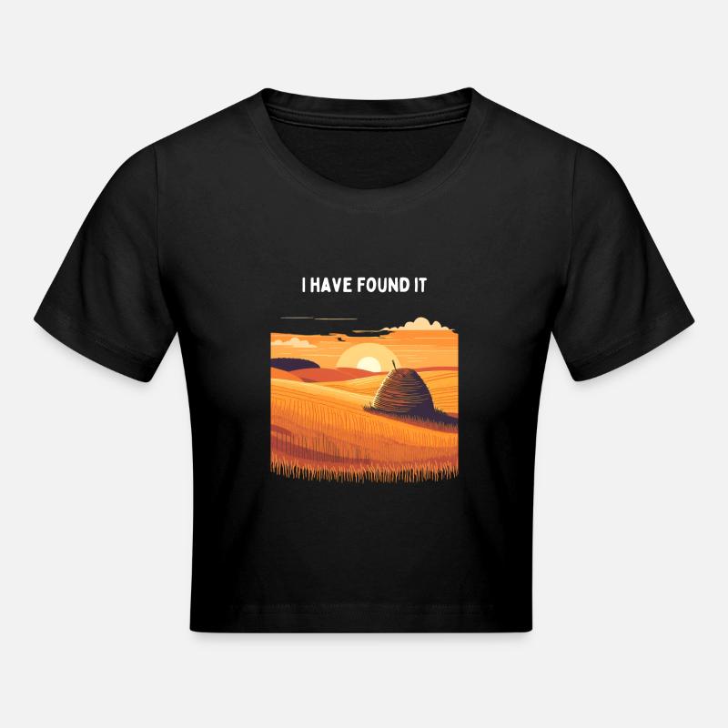 Needle in a haystack - Cropped T-Shirt - black