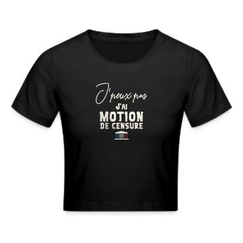J peux j ai motion de censure - Crop top - noir - Devant - Marisol (170cm)