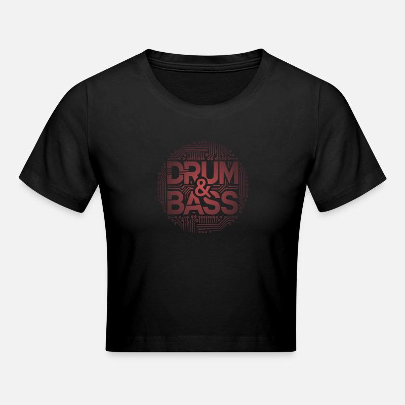 drum and bass - Crop top - noir