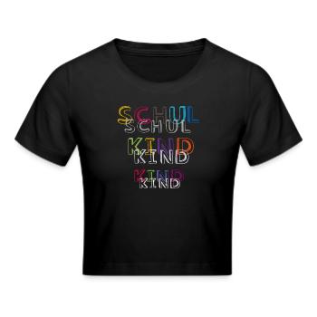 Erste Klasse 2025 - Frauen Cropped T-Shirt - Schwarz - Vorne - Marisol (170cm)