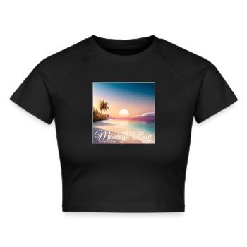 Montego Bay Sonnenuntergang Jamaica Traumparadies - Frauen Cropped T-Shirt - Schwarz - Vorne - Marisol (170cm)