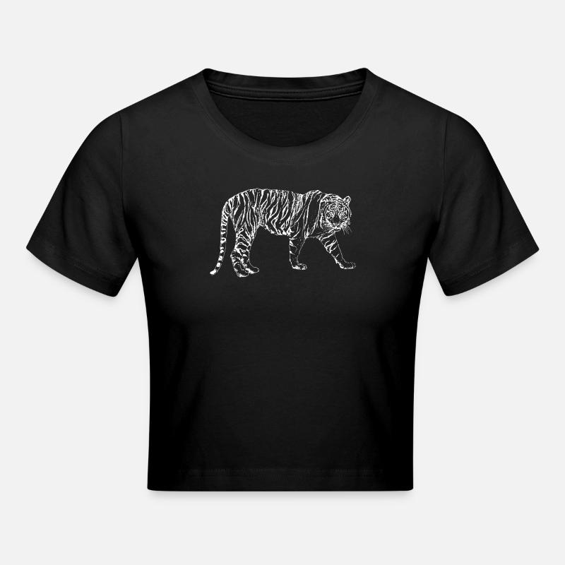 TIGRE - Crop top - noir