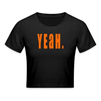 Yes - Cropped T-Shirt - black - Front - Marisol (170cm)