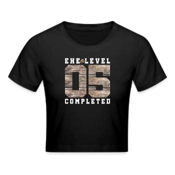 5th wedding anniversary - Cropped T-Shirt - black - Front - Marisol (170cm)