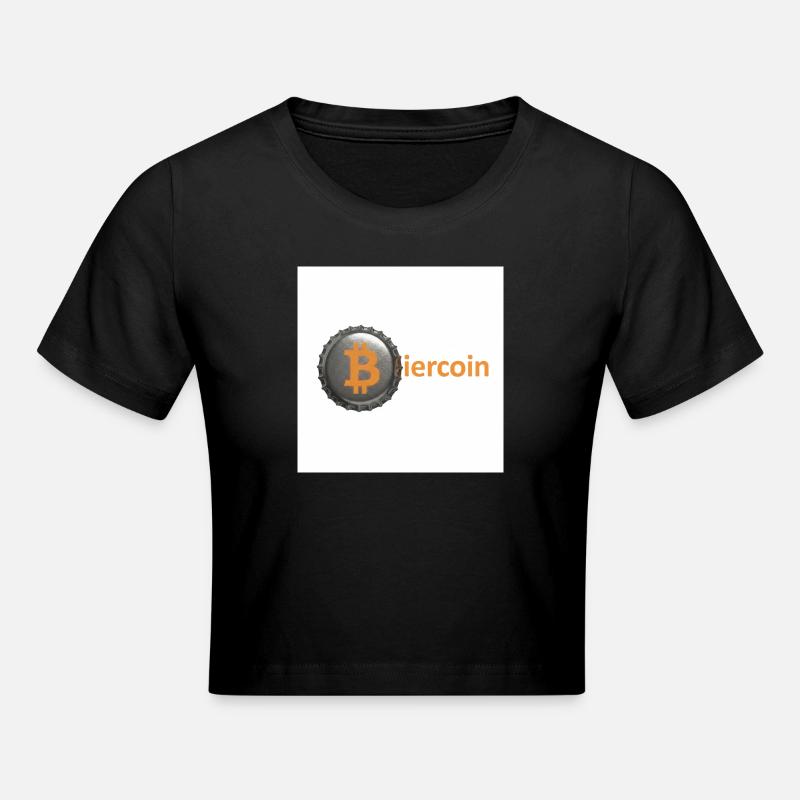 BierCoin Bitcoin Logo - Crop top - noir