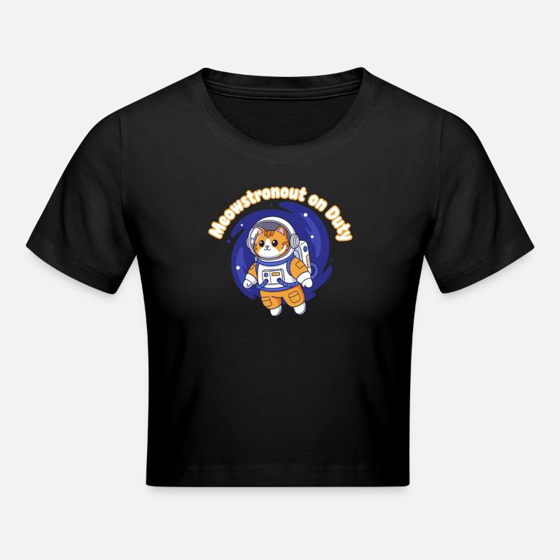 Miaoustronaute en service - Crop top - noir