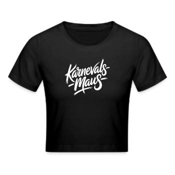 Karnevalsmaus Karneval Köln Kölner Karnevals Maus - Frauen Cropped T-Shirt - Schwarz - Vorne - Marisol (170cm)