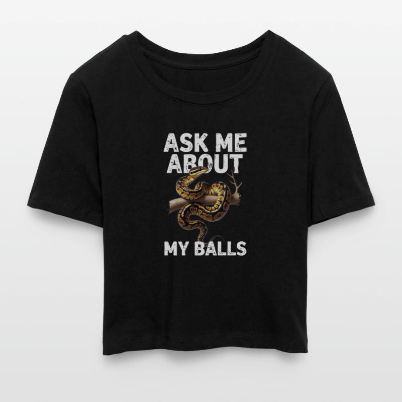 Python roi Serpents Amateurs de terrarium Python Crop top