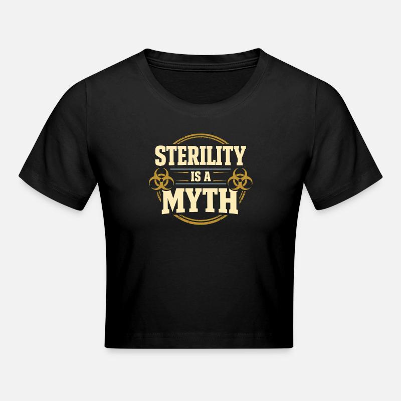 microbiology - Cropped T-Shirt - black