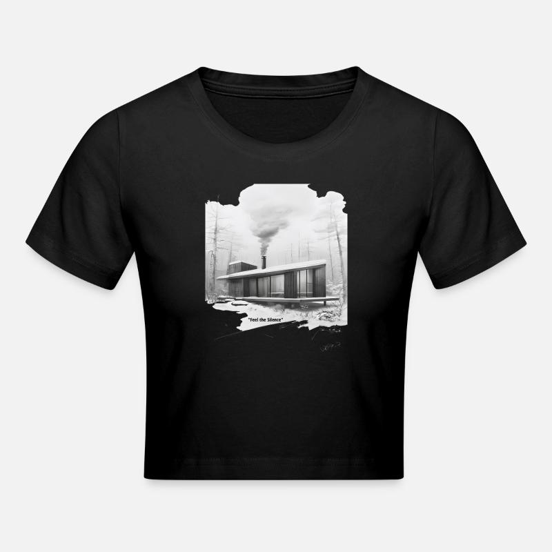 Cabine Moderne Silencieuse d’Hiver - Crop top - noir