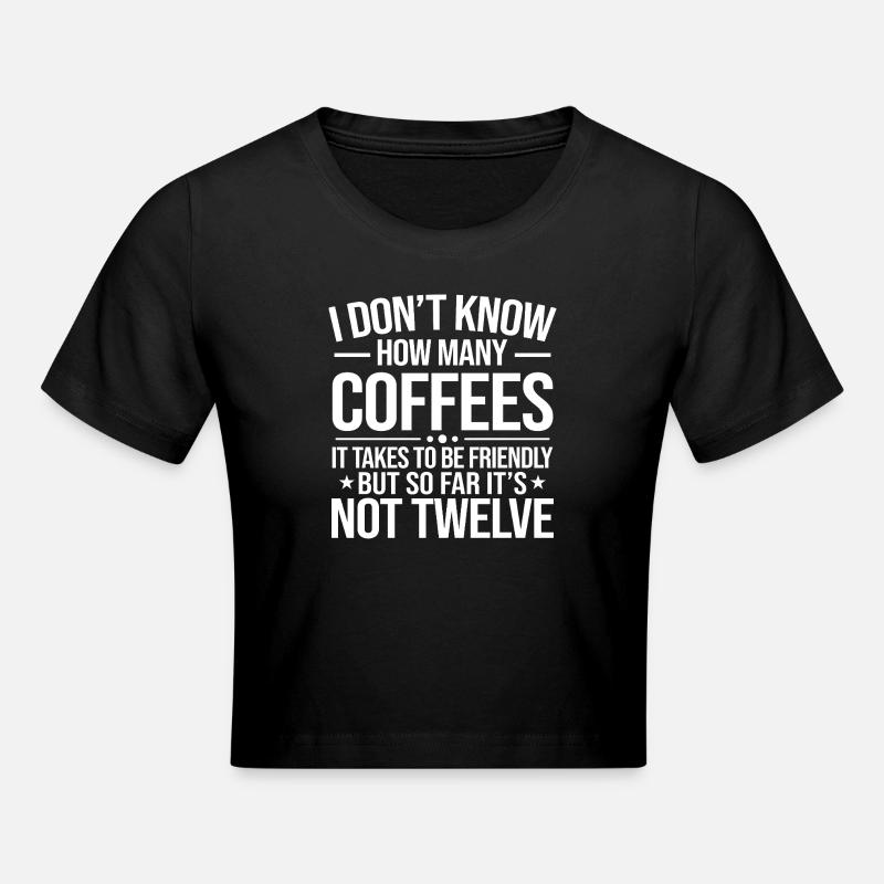 Compte de douze cafés - Crop top - noir