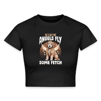 Goldendoodle Dog Breed - Cropped T-Shirt - black - Front - Marisol (170cm)