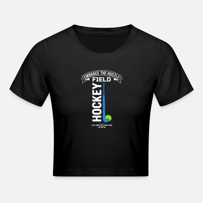 Motivation dans le hockey sur gazon, déclaration d’effort - Crop top - noir