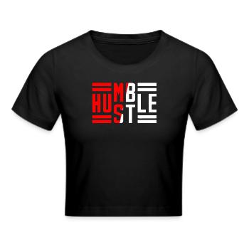 Bescheidener Hustle Unternehmer Geschäftsmann Businesswo - Frauen Cropped T-Shirt - Schwarz - Vorne - Marisol (170cm)
