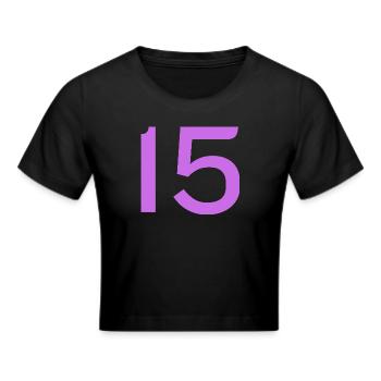 15 - Cropped T-Shirt - black - Front - Marisol (170cm)