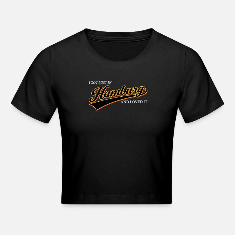 Je me suis perdu à Hambourg et j’ai adoré - Crop top - noir