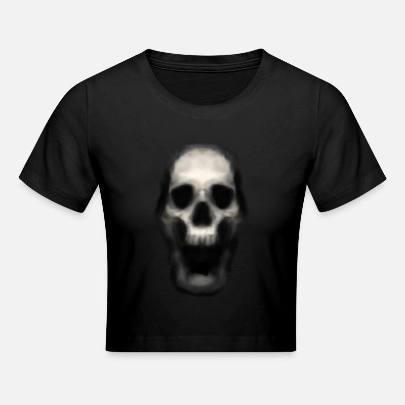 Crâne 8 - Crop top - noir