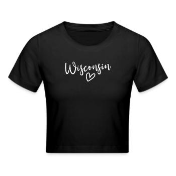 Wisconsin Heart Women’s Love Wisconsin - Crop top - noir - Devant - Marisol (170cm)