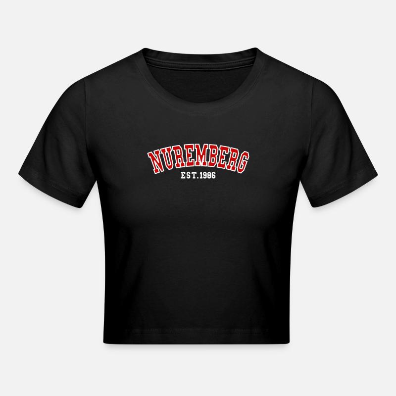 Nuremberg Est. 1986 - Cropped T-Shirt - black