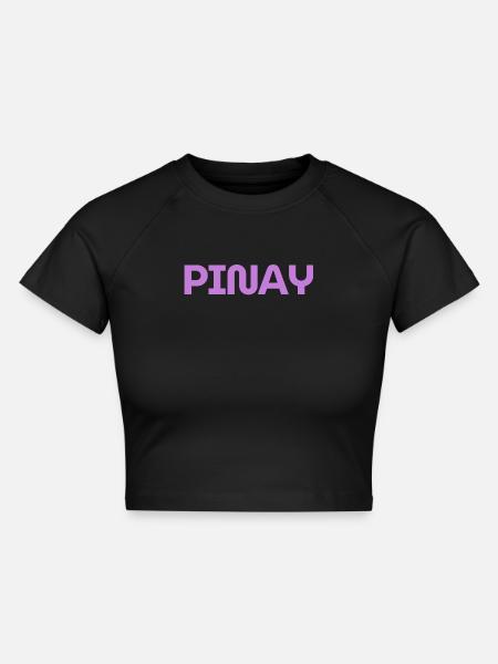 Mixte mais double – Fier design Pinay - Crop top - noir