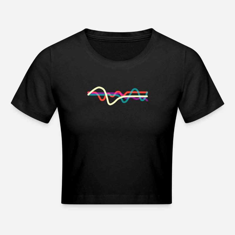 Lines - Cropped T-Shirt - black